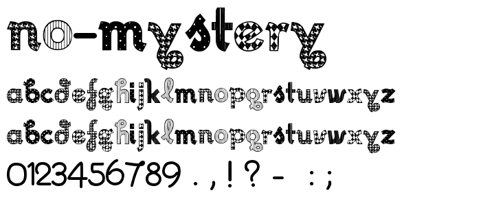 No Mystery font
