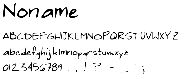 NoName font