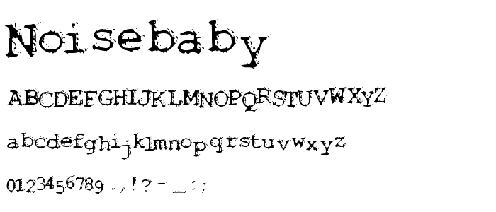 Noisebaby font