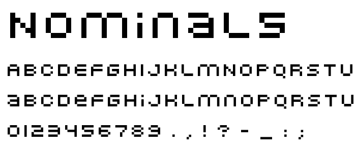 Nominal5 font