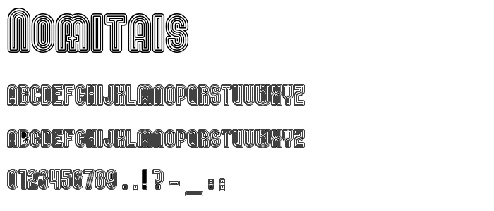 Nomitais font