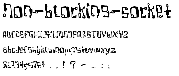 Non Blocking Socket font