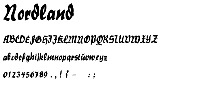 Nordland font