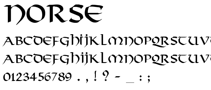 Norse font