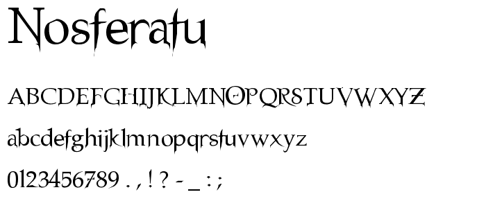 Nosferatu font