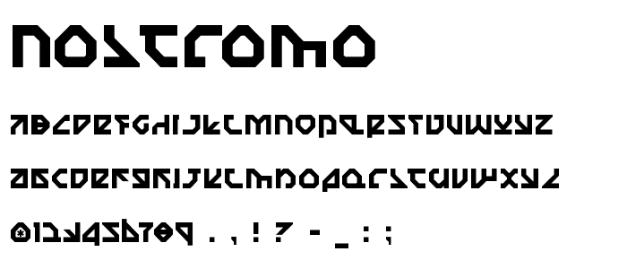 Nostromo font