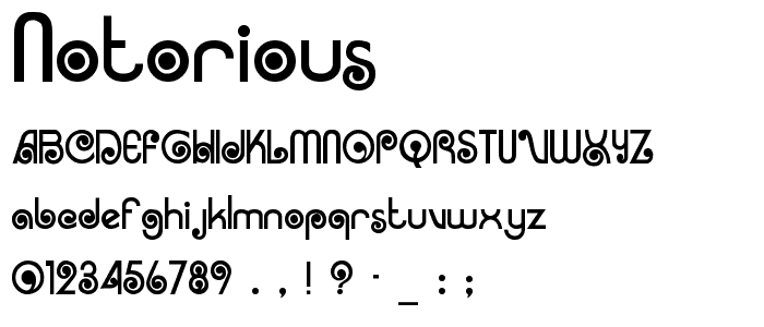 Notorious font