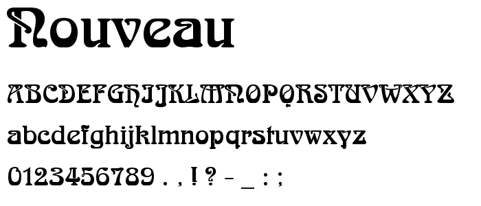 Nouveau font