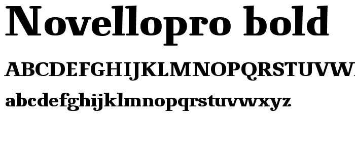 NovelloPro-Bold police