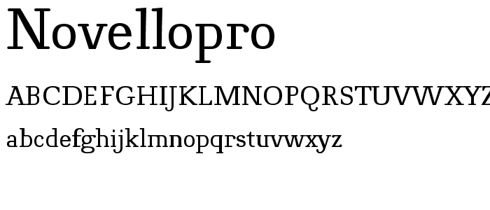 NovelloPro font