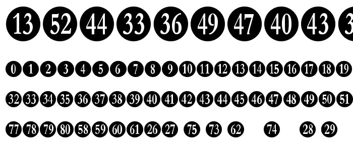 Numberpile font