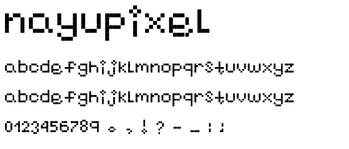 nayupixel font