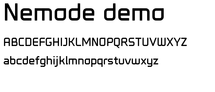 nemode demo font