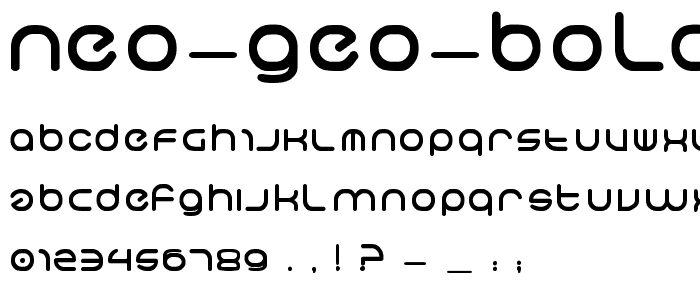 neo geo bold font