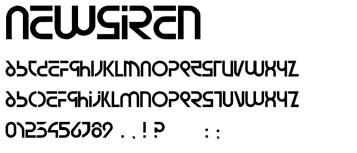 newsiren font