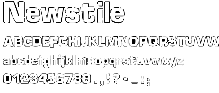 newstile font