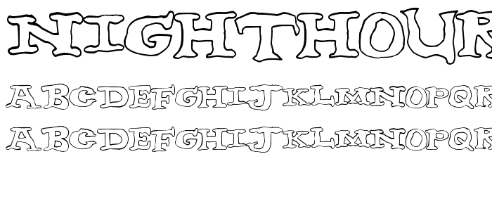 nighthour font