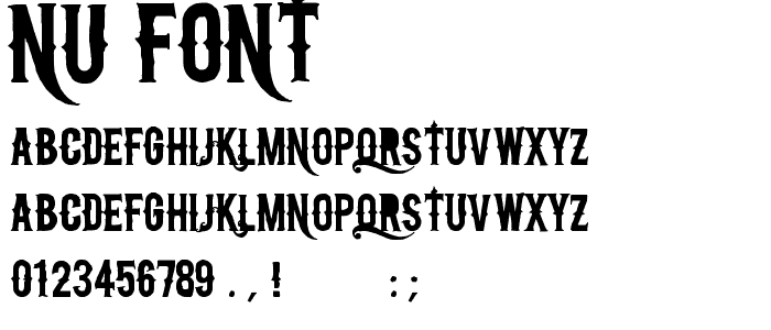 nu font