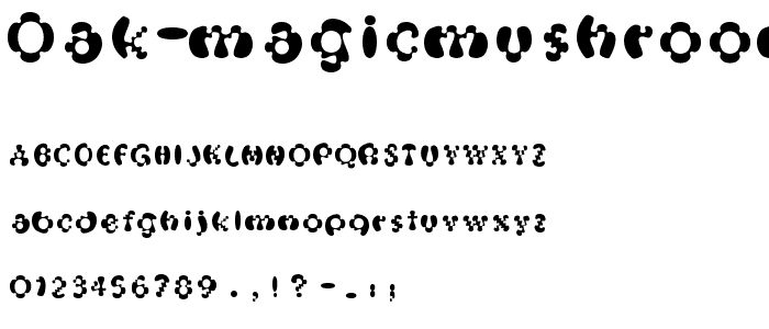 Oak MagicMushroom font