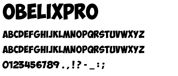 ObelixPro font