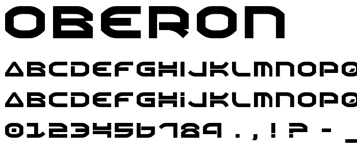 Oberon font