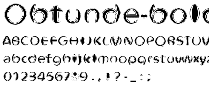 Obtunde Bold font