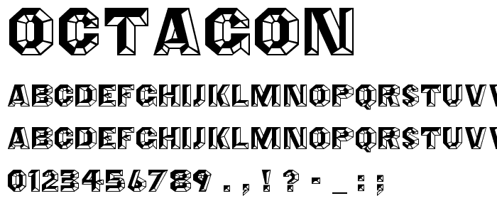 Octagon font