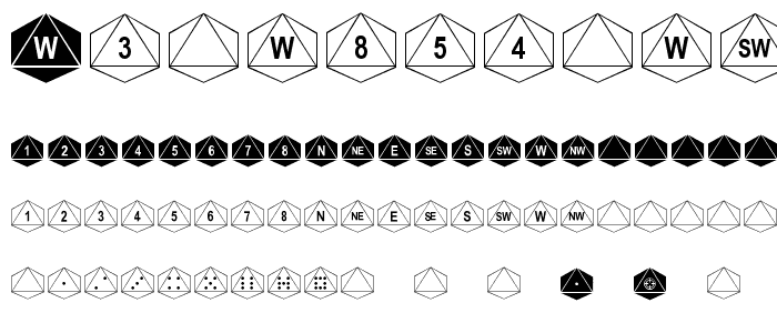 Octohedron font