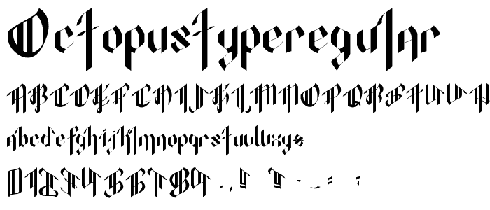 OctopustypeRegular font