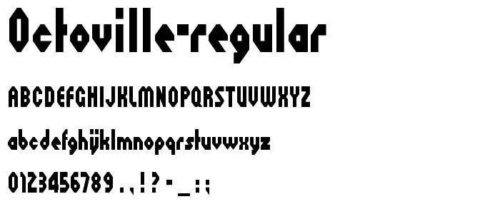 Octoville Regular font