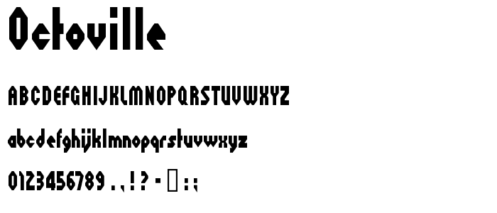 Octoville font