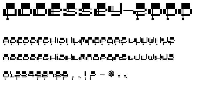 Oddessey 2000 font