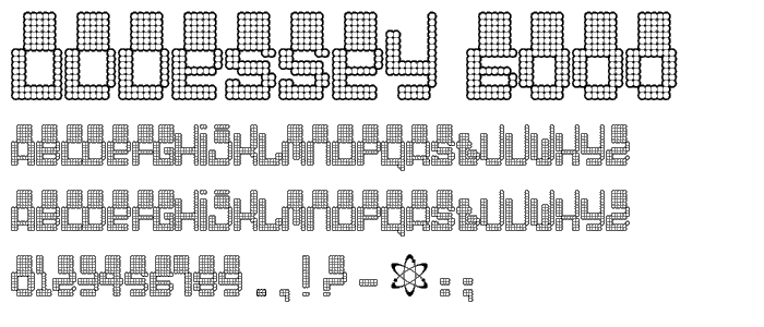 Oddessey 6000 font