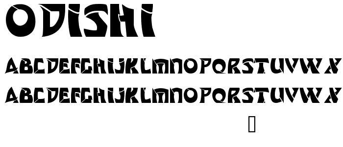 Odishi font