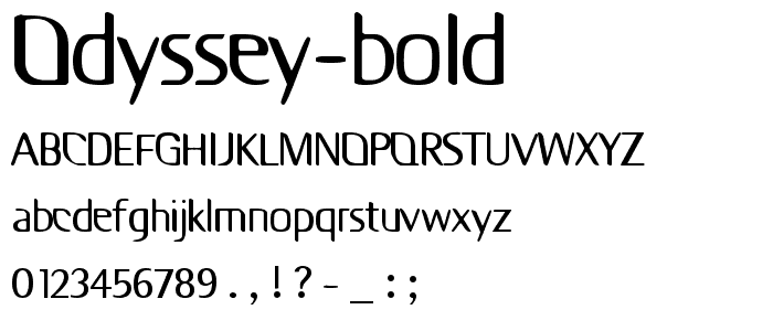 Odyssey Bold police