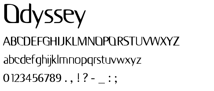 Odyssey font