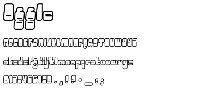 Oggle font