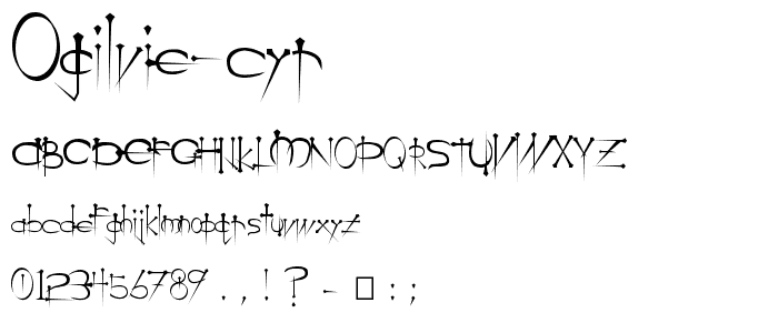 Ogilvie Cyr font