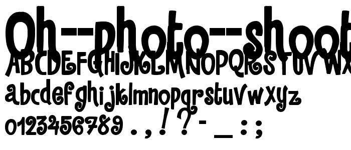 Oh Photo Shoot  font