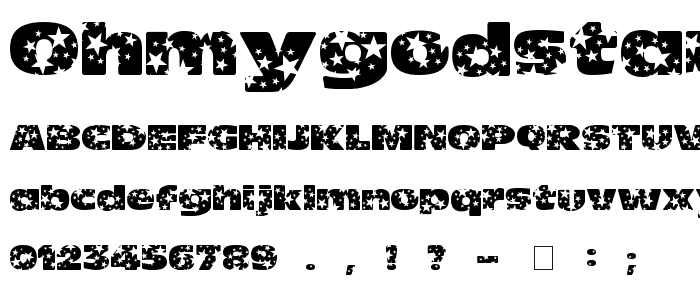 OhMyGodStars font