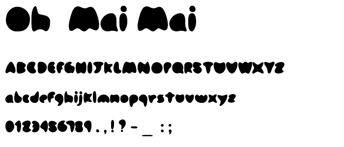 Oh_ Mai Mai_ font