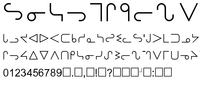 OjibwayNormal font