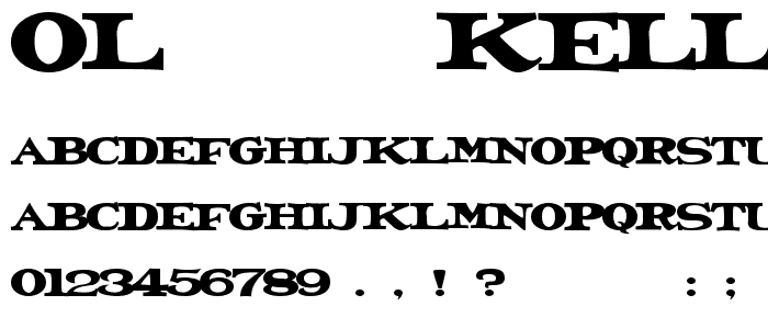 Ol Kelly font