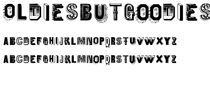 OldiesButGoodies font