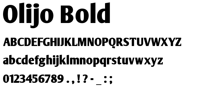 OliJo-Bold font