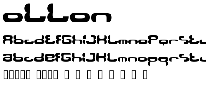 Ollon font