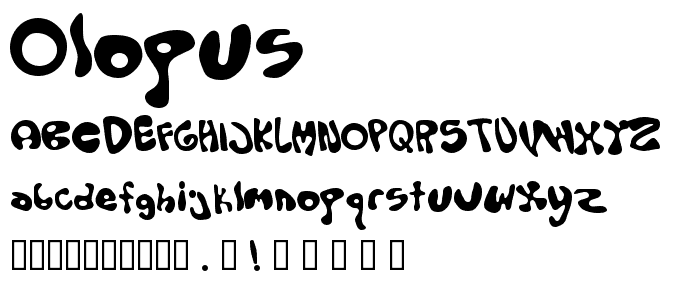Olopus font