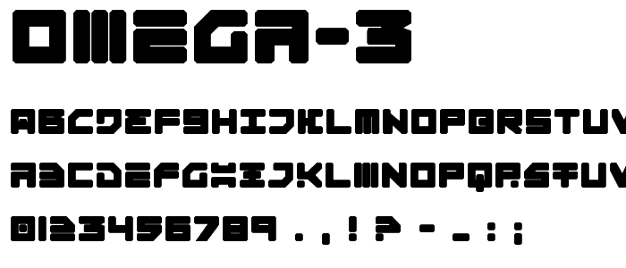 Omega-3 font