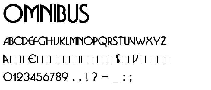 Omnibus font
