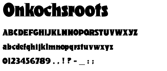 OnKochsRoots font